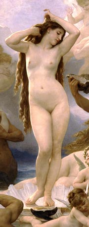 William Adolphe Bouguereau: Die Geburt der Venus (Detail)